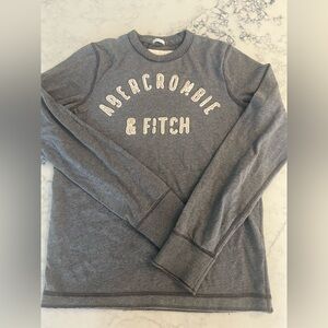 Vintage Y2K Abercrombie & Fitch Muscle LS Pullover Logo Distressed Size Medium